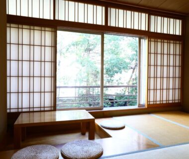 Tatami room with low table and shoji screens at Club Wyndham Chikumakan Nagano, Nagano Japan