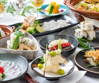 Assorted seasonal Japanese dishes for Kyoto Higashiyamaso guests, Kyoto Kansai Japan