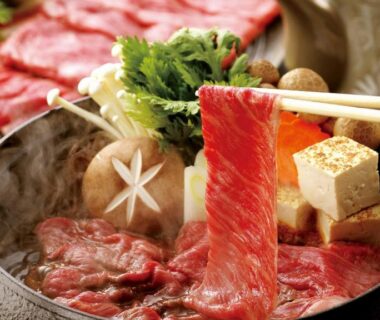 Thinly sliced beef hot pot with tofu at LiVEMAX RESORT Hakone Sengokuhara, Kanagawa, Kantō
