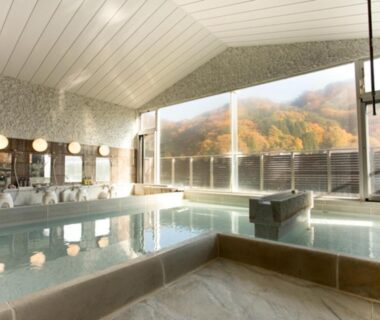 Indoor onsen bath with mountain view LiVEMAX RESORT Kawaji Tochigi Kantō Japan