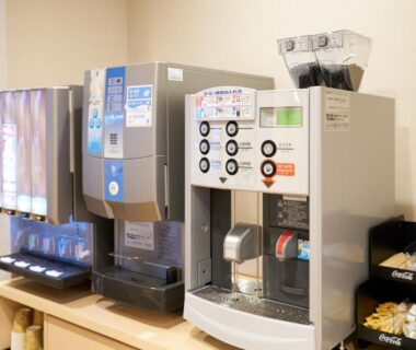 Beverage and snack machines at Super Hotel Asahikawa Hokkaidō Japan