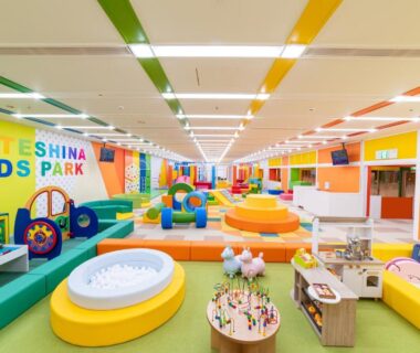 Vibrant indoor kids play area at Tateshina Grand Hotel Takinoyu in Nagano